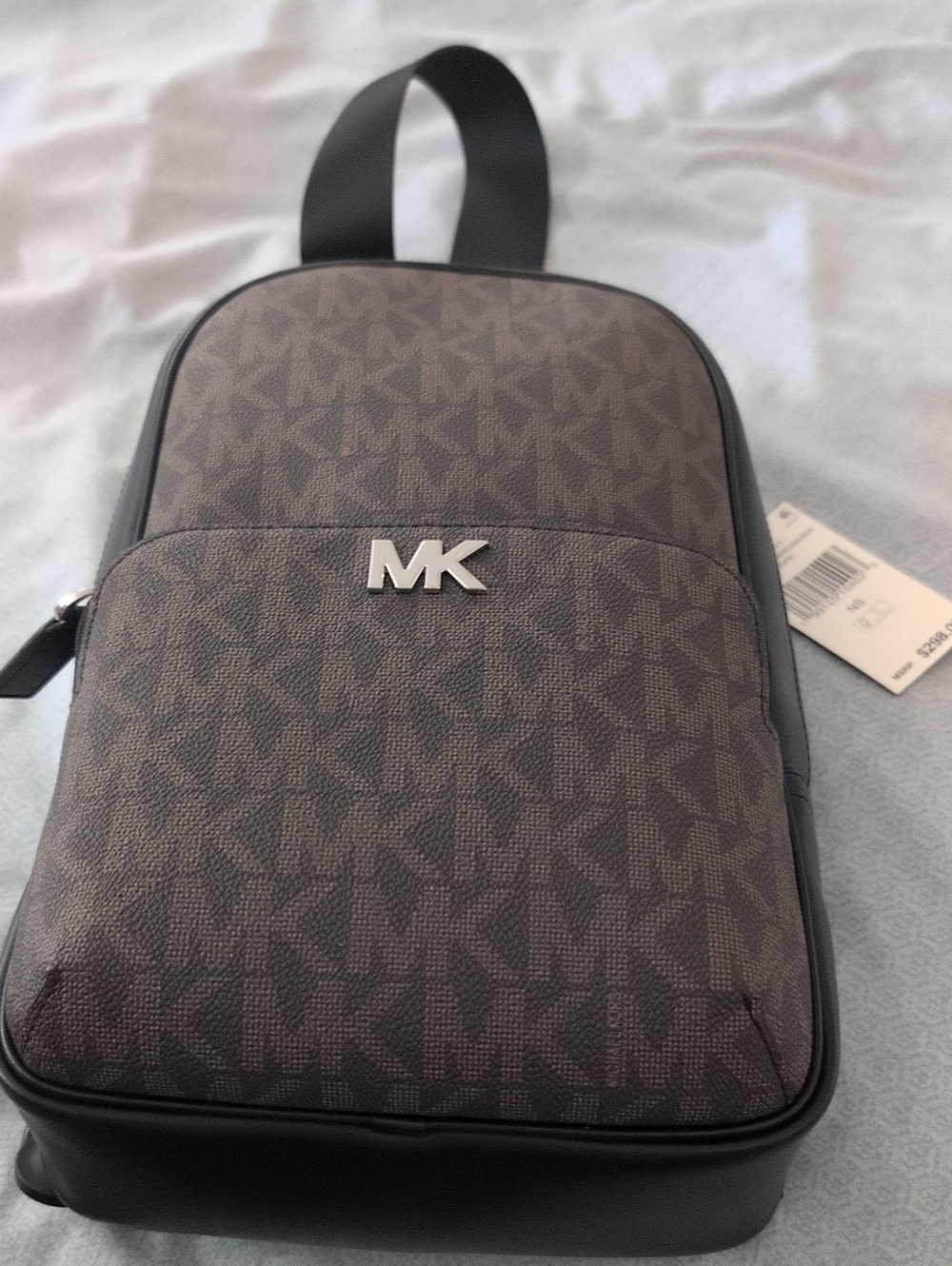 Michael Kors Men’s Brown & Black MK Logo Crossbody Belt Bag